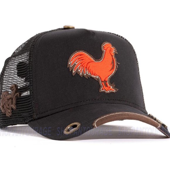 Red Monkey The Cock RM1387 Limited Edition Unisex Trucker Hat Cap | 2 Colors - Picture 4 of 15